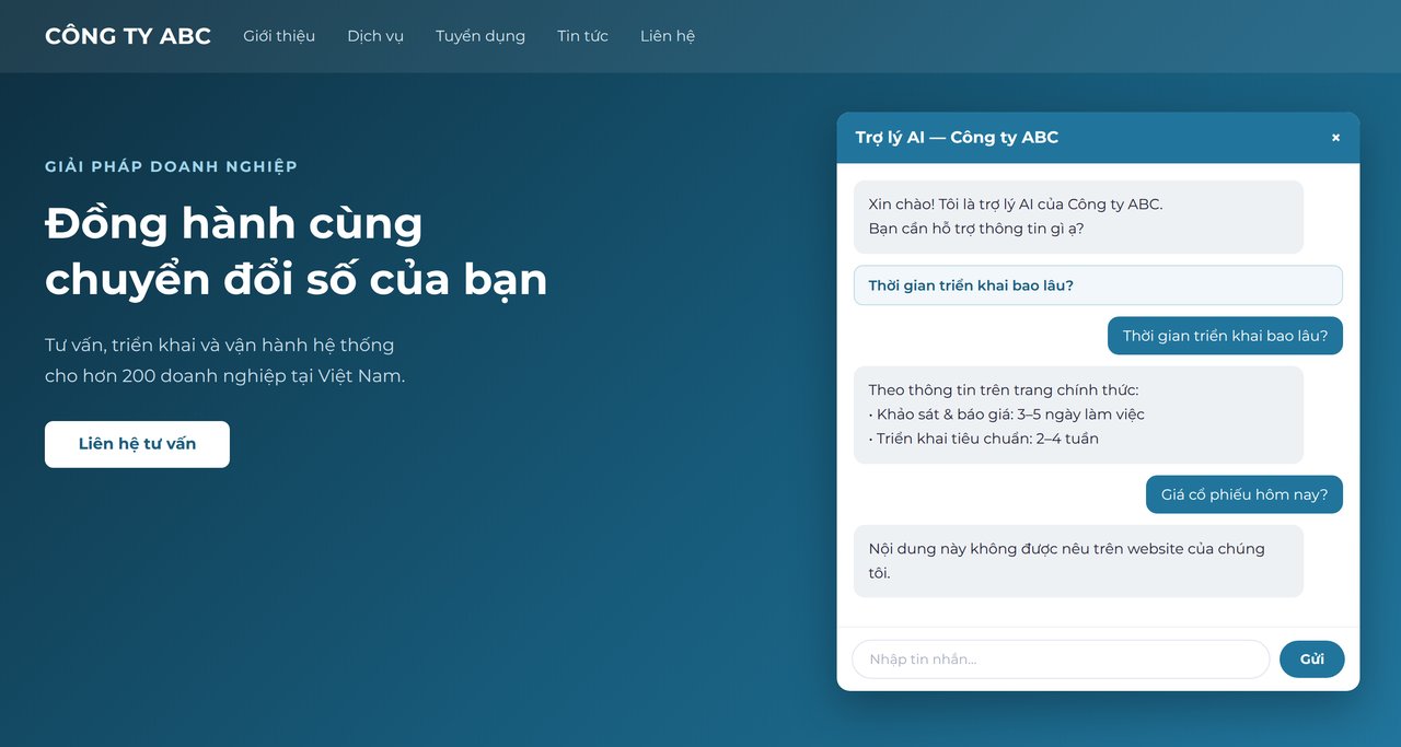 Chat hiển thị chồng lên website
